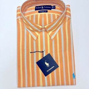 NEW-Ralph Lauren Classic Fit Dress Shirt Sz 17 34/35.